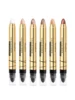 High Gloss Eyeshadow Pencil Double End Beads Bright Flash Eyeshadow Stick Anti Sweat Long Acting High Color Eyeshadow 5