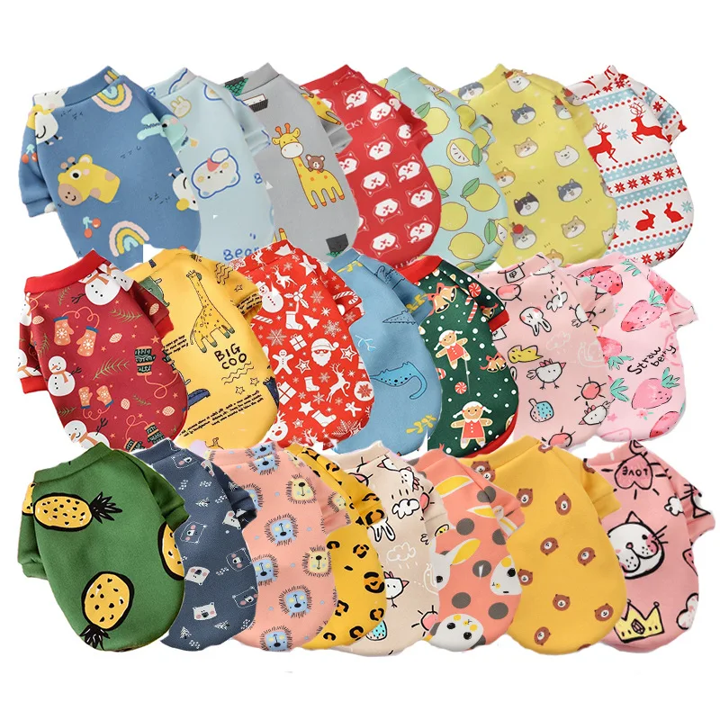 Puppy Hoodie Jacket Winter Warm Pet Clothes Bulldog Chihuahua Shih Tzu Sweatshirt Puppy Cat Pullover Dog Clothes pet clothes