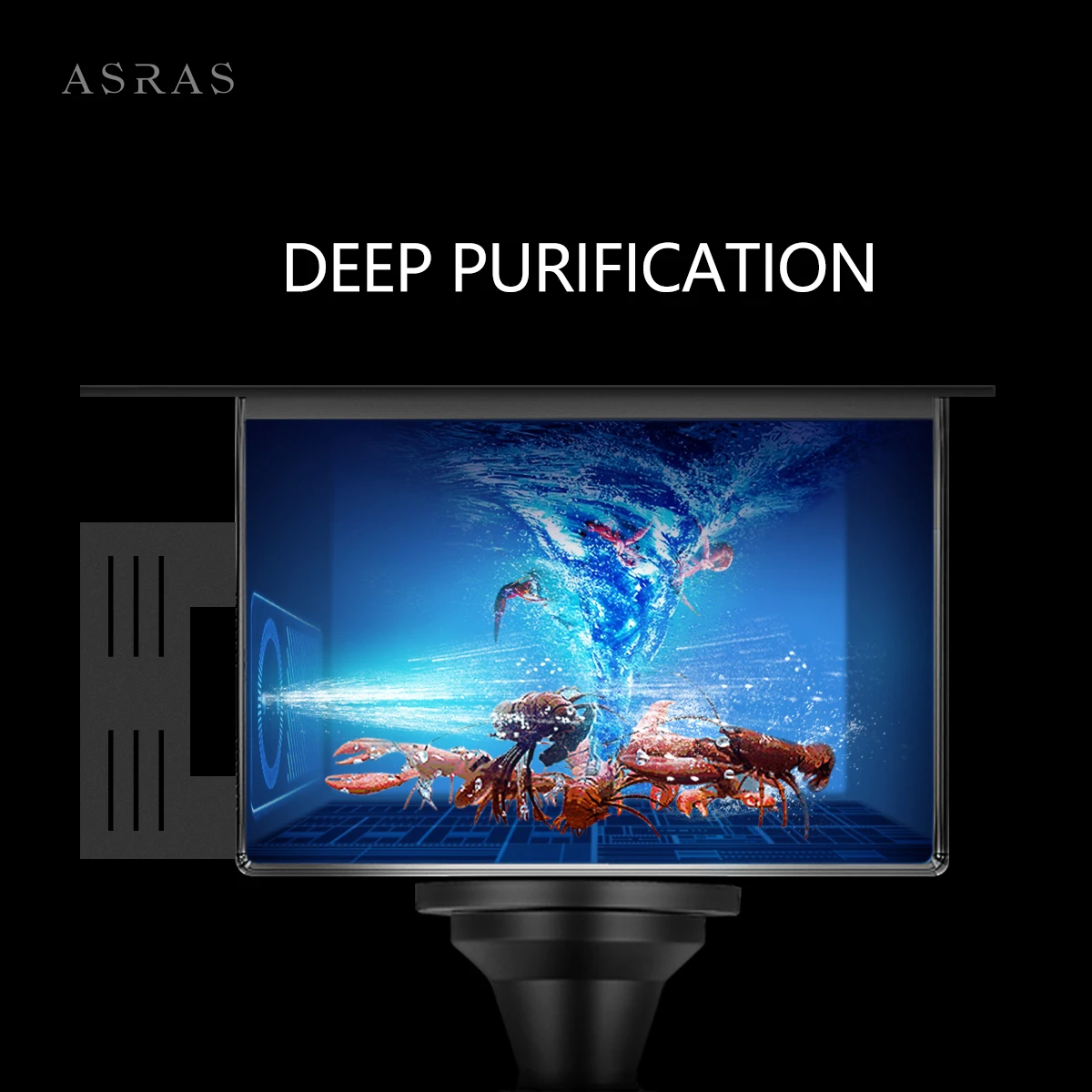 ASRAS-Évier de Purification des Ingrédients de Cuisine, Accessoire Domestique, Gris, Multifonctionnel, Eau Froide et Chaude