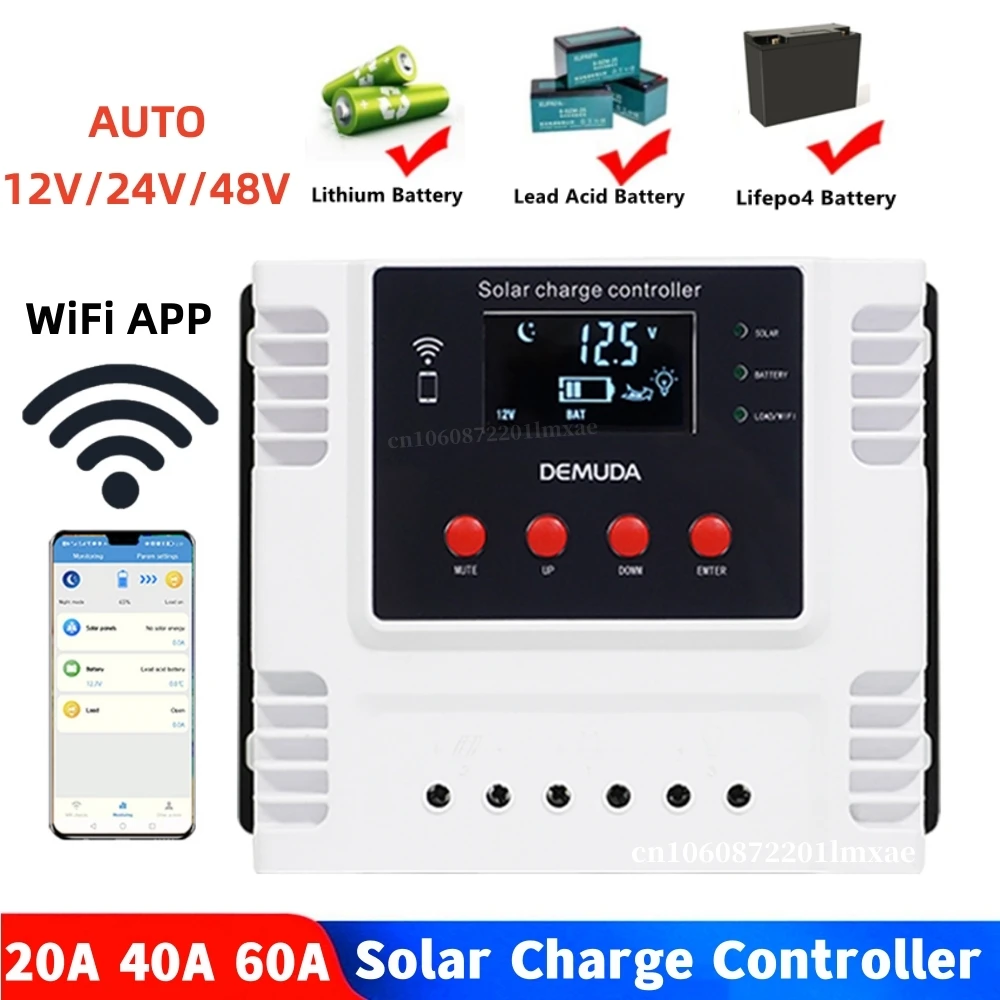 Charge Controller Lithium Iron Batteries Wifi App Control Solar