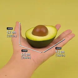Realistic Faux Avocado Set - Decorative Kitchen & Photography Accents - 3Pcs (Avocado)