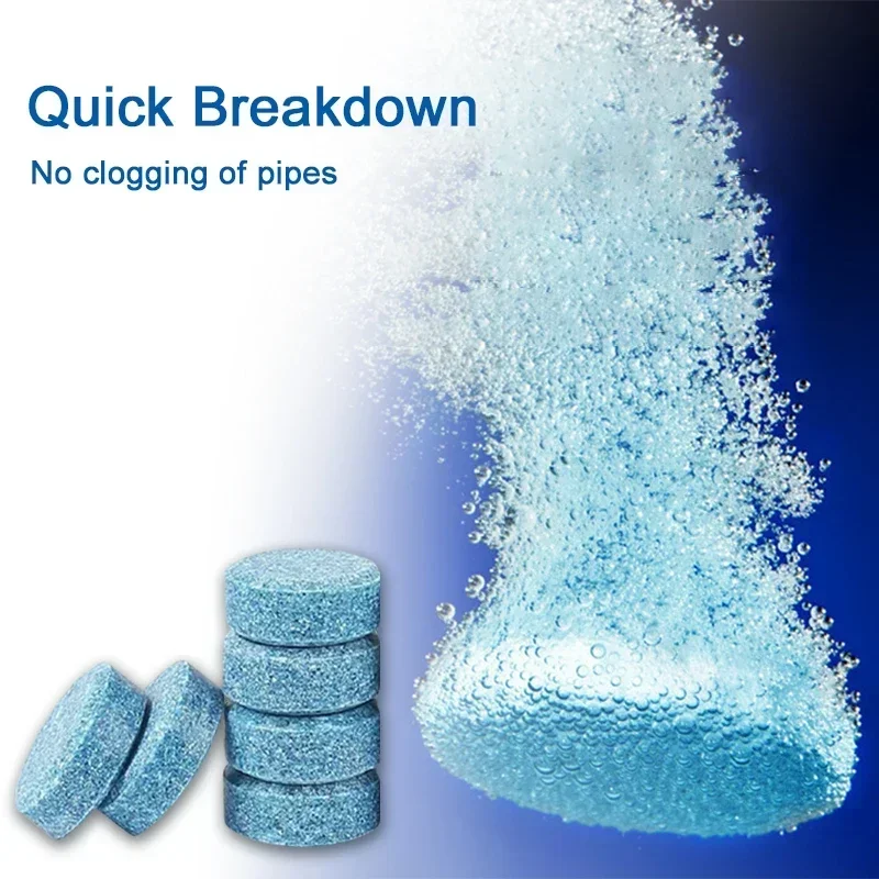 Car Windshield Washer Fluid Concentrated Tablets Solid Effervescent Wiper Tablet for Car Room Kitchen Window Glass Cleaning