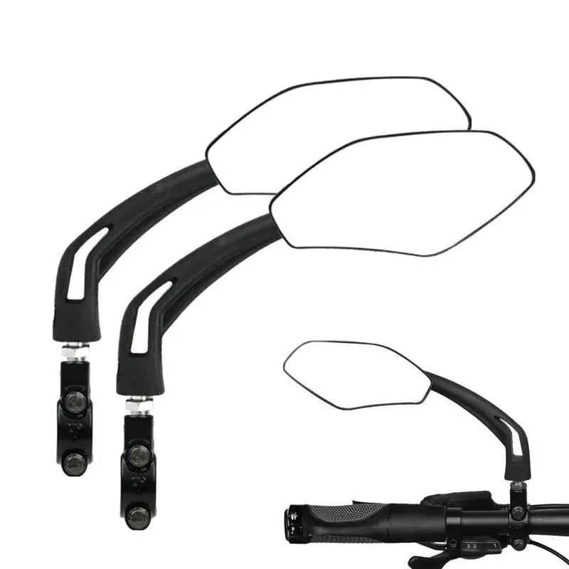 

Велосипедное Зеркало заднего вида, регулируемое прозрачное антибликовое зеркало на руль велосипеда, для безопасной езды на велосипеде и