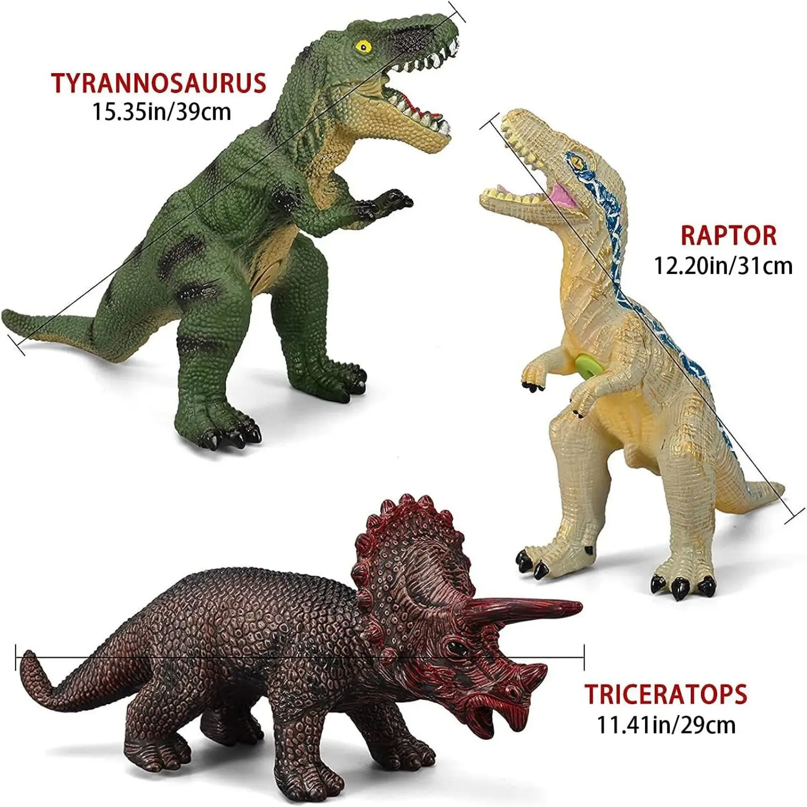 6 Piece Jumbo Dinosaur Toys for Kids and Toddlers, Dinosaur Toys for Kids 3-5, Large Soft Dinosaur Toys for Dinosaur Lovers 4