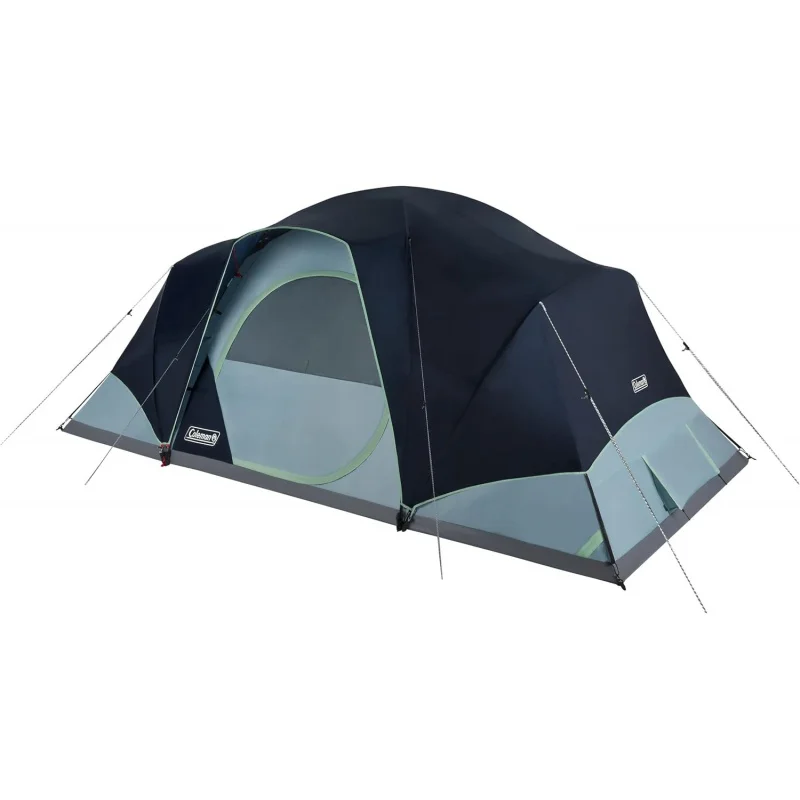 

Coleman Skydome XL Family Camping Tent, 8/10/12 Person Dome Tent with 5 Minute Setup, Includes Rainfly, Carry Bag, Storage Pocke