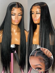 Straight Lace Frontal Wig Human Hair Wigs For Women 34Inch 13X4 Bone Straight Human Hair 5X5 Glueless Wig Human Hair