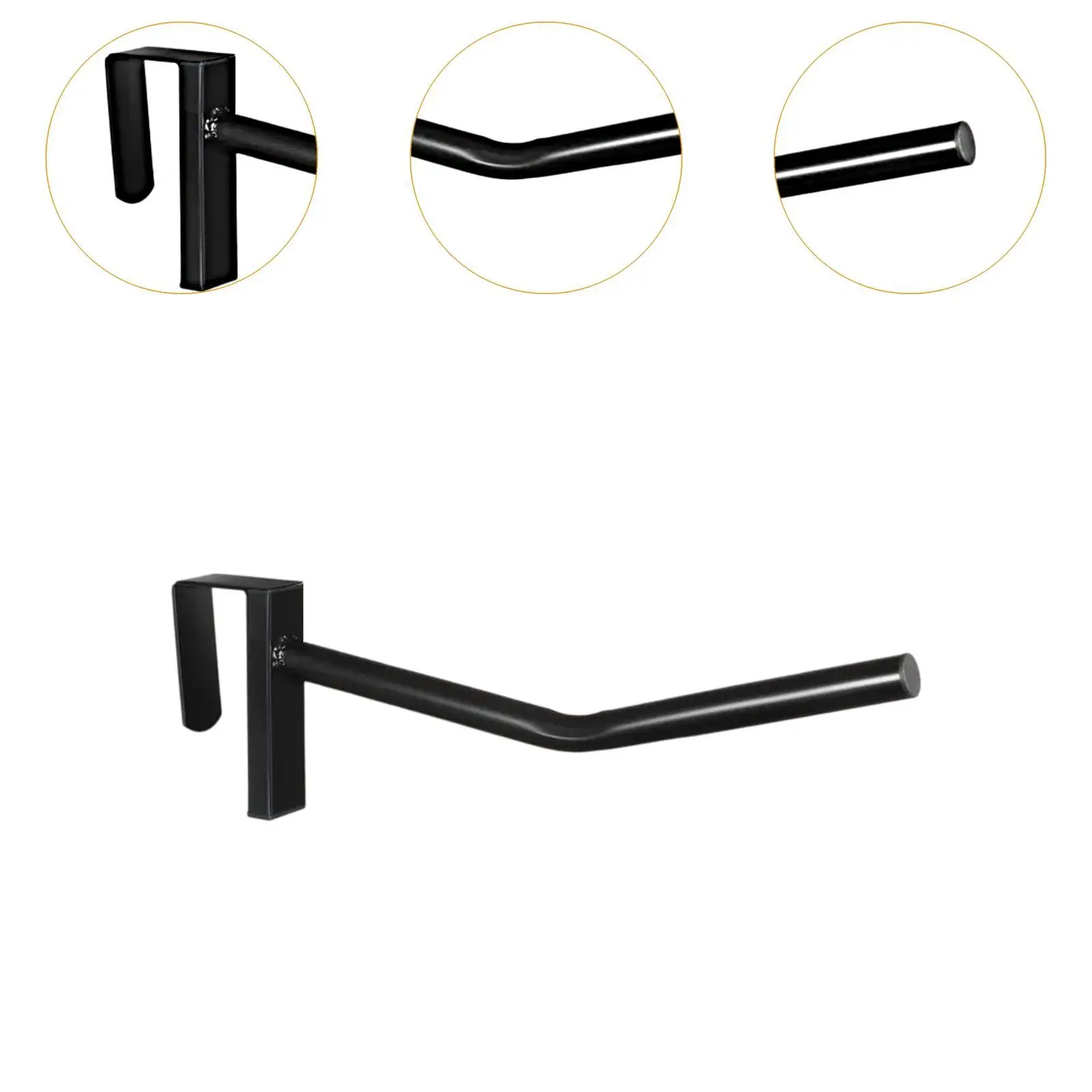 Horse Saddle Rack Stand Organizer Black Removable Equestrian Stable Organization Saddle Bar Hangs on Stall Walls or Doors