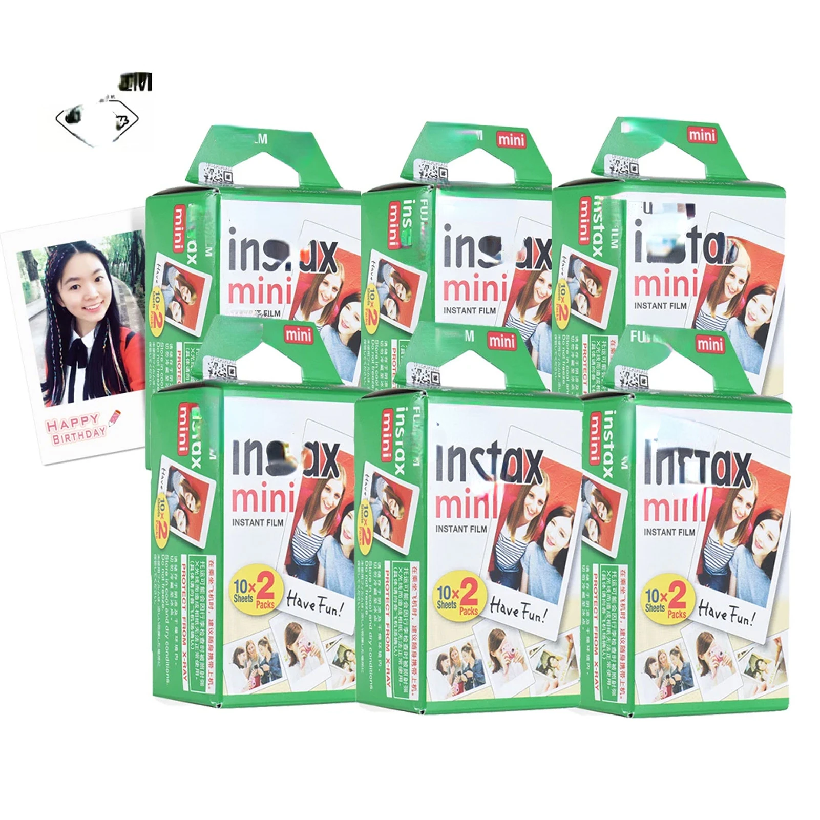 

20-200 Sheets Instax White Film Photo Paper Snapshot Album Instant Print for Fujifilm Instax Mini 7s/8/25/70/90/9/11