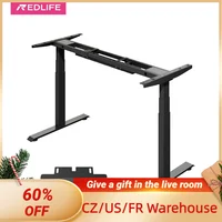 Redlife Electric Standing Desk Frame Stand Up Desk Height Adjustable Base Dual Motor w/ Memory Controller for Home & Office 1