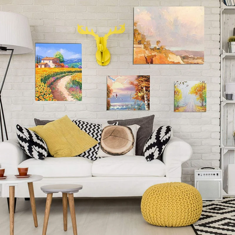 1/5pcs 5x7cm/7x9cm/15x20cm/20x30cm/24x30cm/ 30x40cm White Blank Square Artist Canvas For Canvas Oil Painting artist canvas