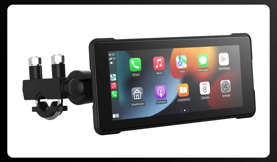 7'' Tragbare Digitale Motorrad Dashboard Drahtlose CarPlay GPS für Moto Navigation Android Auto Display Screen Monitor Dual BT – Detail 21