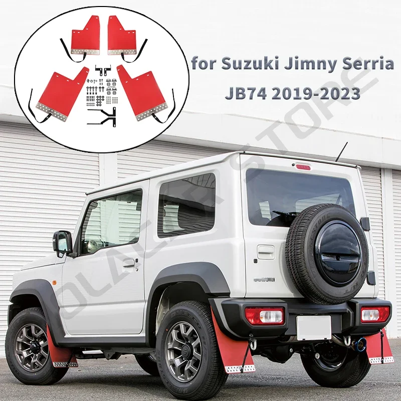 Autohaus Fürst Onlineshop - Flexible Mud Flap Splash Guard Set for your SUZUKI JIMNY GJ & HJ Autohaus Fürst Onlineshop - Flexible Mud Flap Splash Guard Set for your SUZUKI JIMNY GJ & HJ