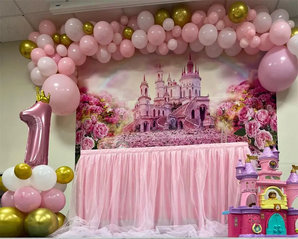Princess Birthday Party Photo Backdrop