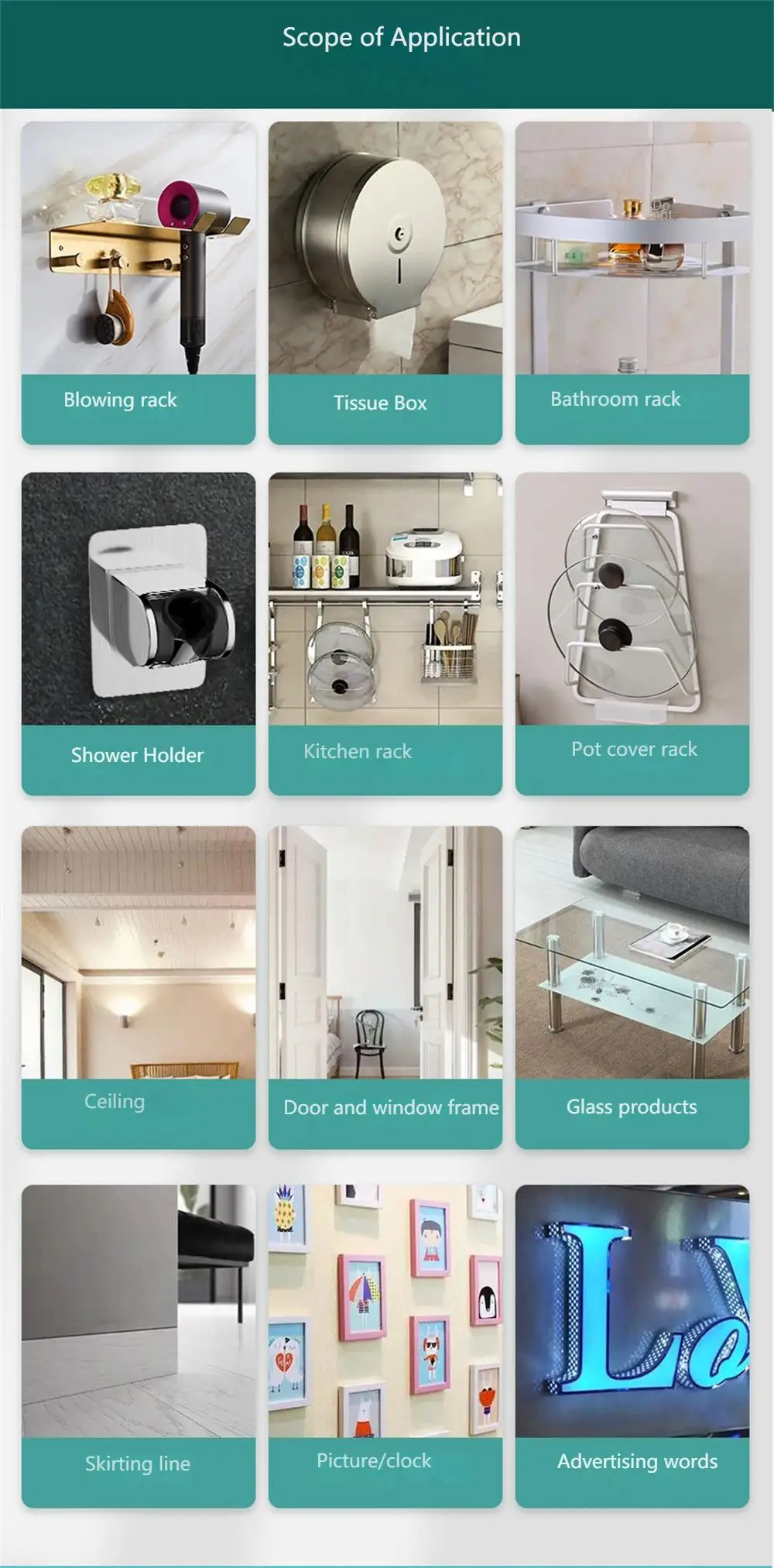 Description Picture 3 of item1-10pcs All-purpose Glue Quick Drying Glue Strong Adhesive Sealant Fix Glue Nail Free Adhesive For Plastic Glass Metal Caulk