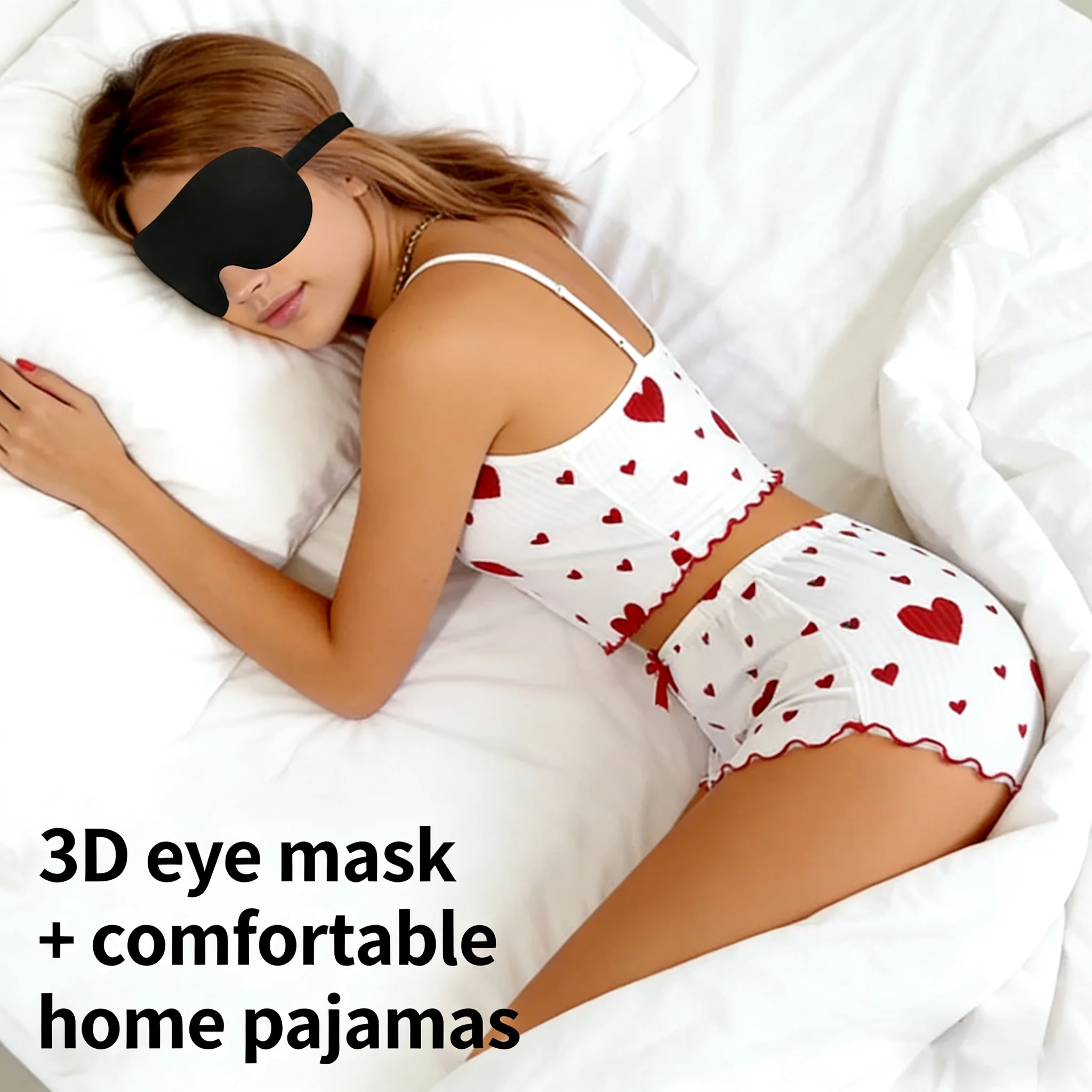 red and eye mask