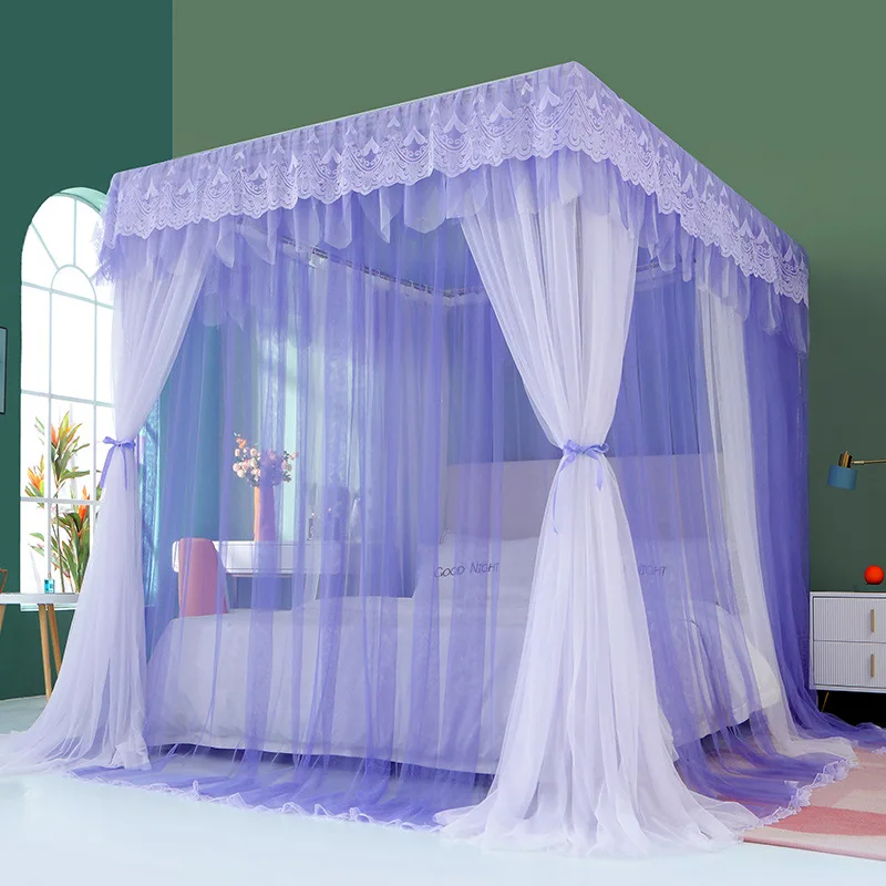 

Childrens Canopy Bed Frame Mosquito Net Lace Heavens Bed Canopy Top Bedroom Mosquito Net Bed Curtain Mosquiteras Bed Curtain
