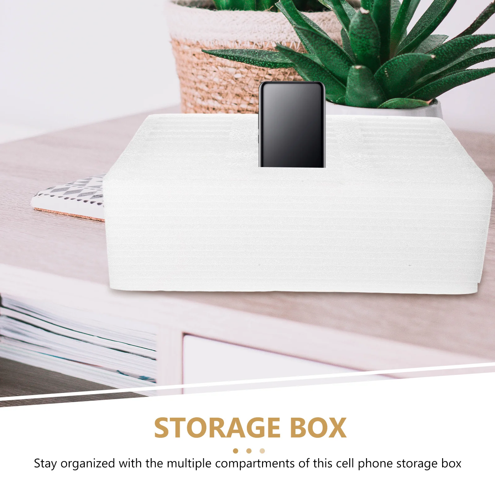 Multi Slot Cell Phone Organizer Storage Box Classroom 30-Slots Phone Holder for Mobile Device Storage Desk Use