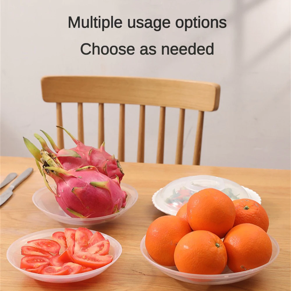 Microwave Heating Lid High Temperature Resistant Bowl Cover Oil-proof Splash-proof Bowl Plate Cover Fresh Leftover