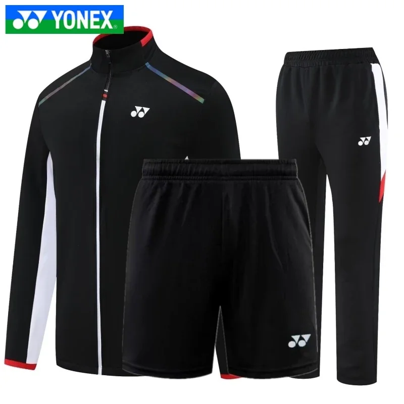Yonex Badminton Men's Breathable quick-drying Suit Autumn Trousers Shorts Jogging Tracksuit
