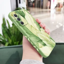 Elegant Loose Leaf Case - Premium Design - Samsung A56 (Light Green)