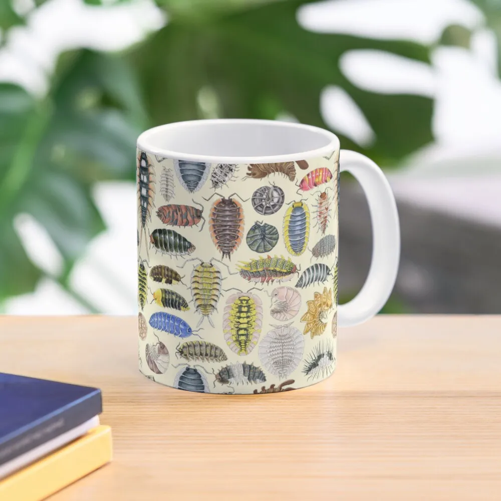 

Crazy Isopod Pattern Coffee Mug Porcelain Tea Cups Cute And Different Cups Mug