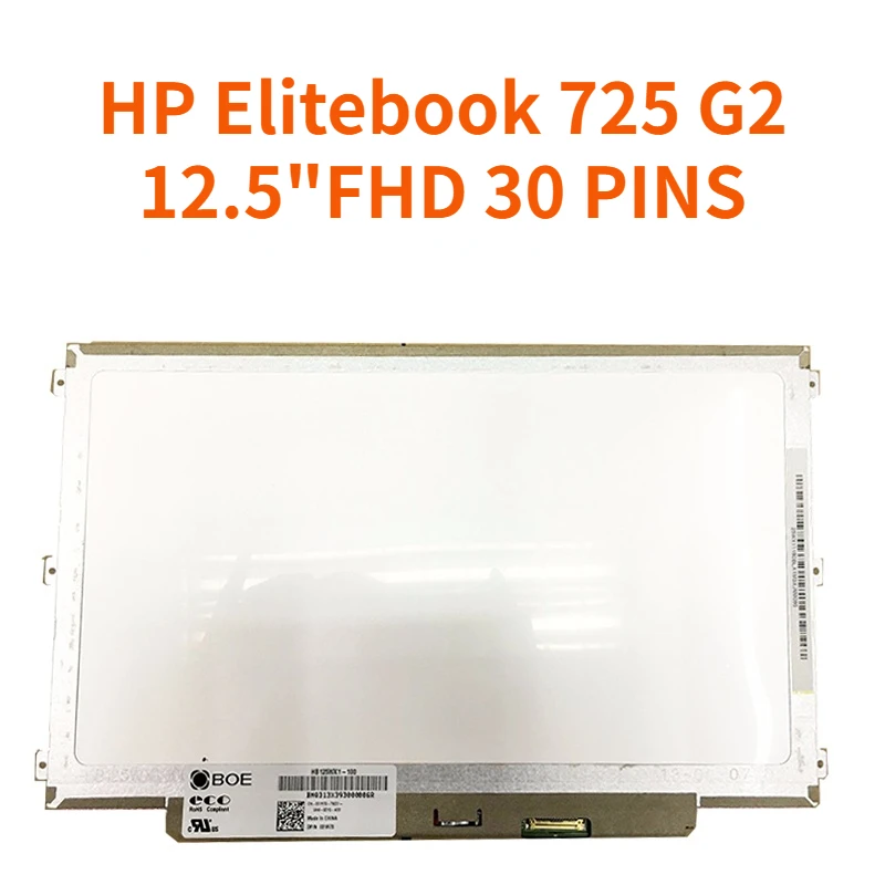 

laptop Matrix for HP Elitebook 725 G2 12.5" LED LCD Screen Display Panel WXGA HD FHD 30 PINS Panel Replacement