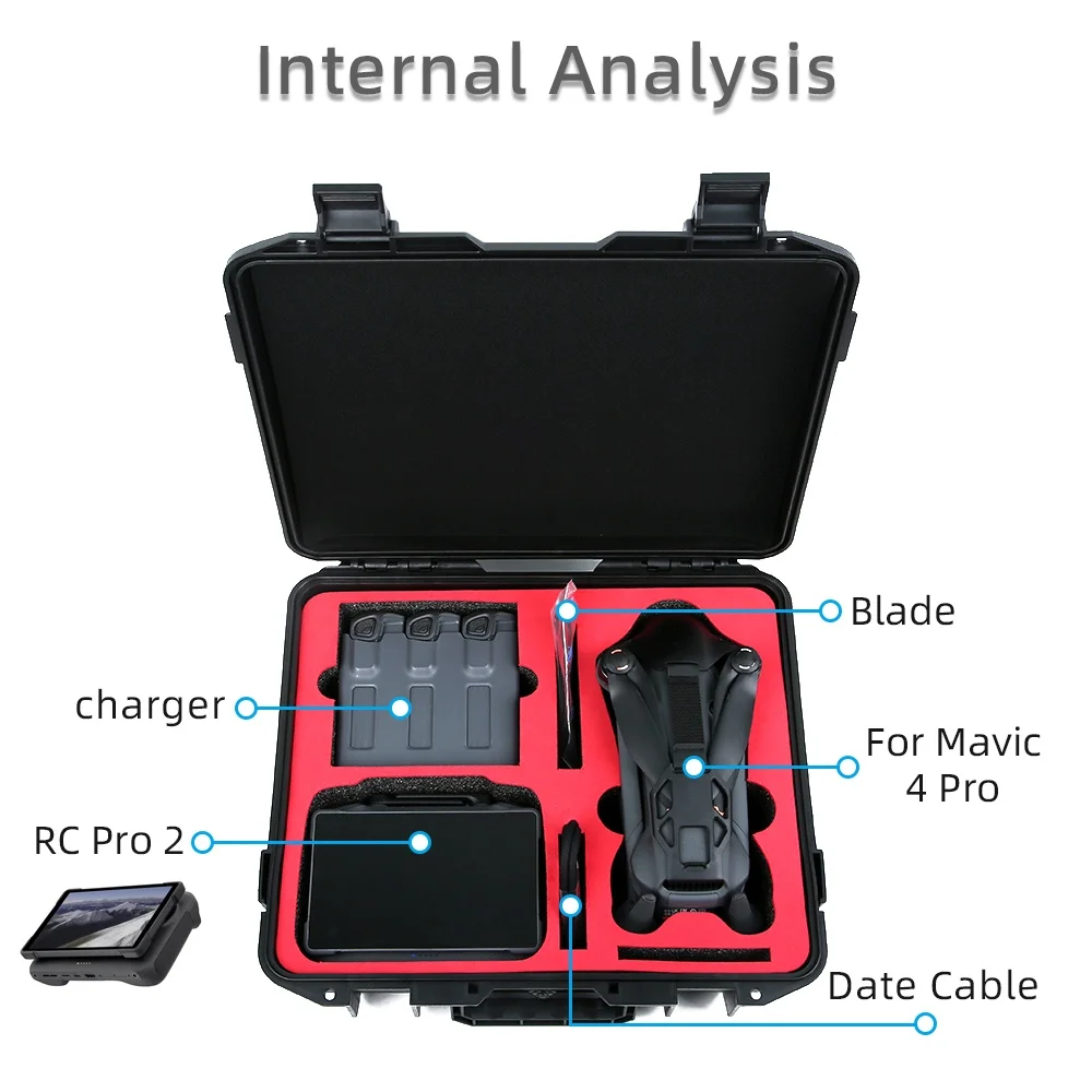 Étui de transport étanche pour DJI Mavic 4 Pro - Mallette de protection