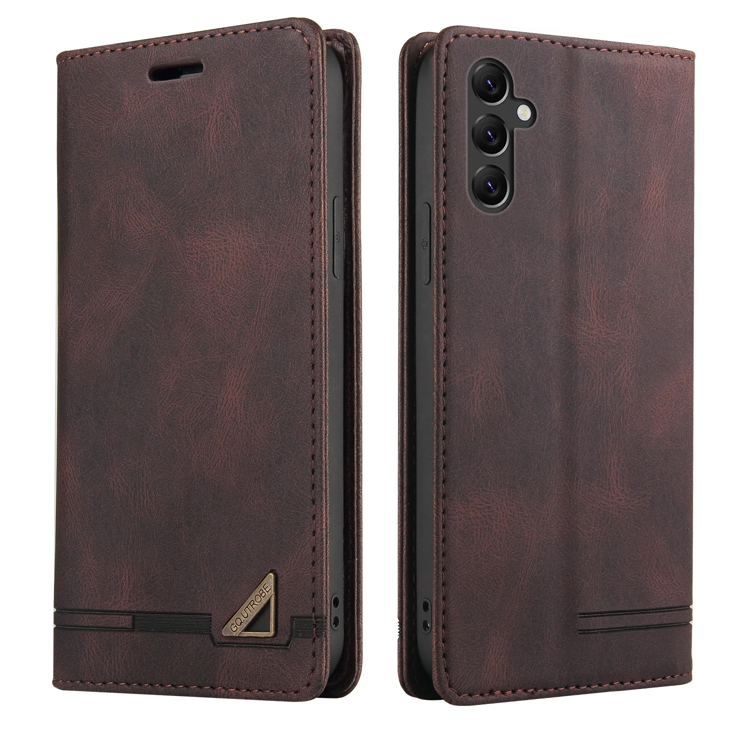 Leather Anti-Theft RFID Flip Cover Case