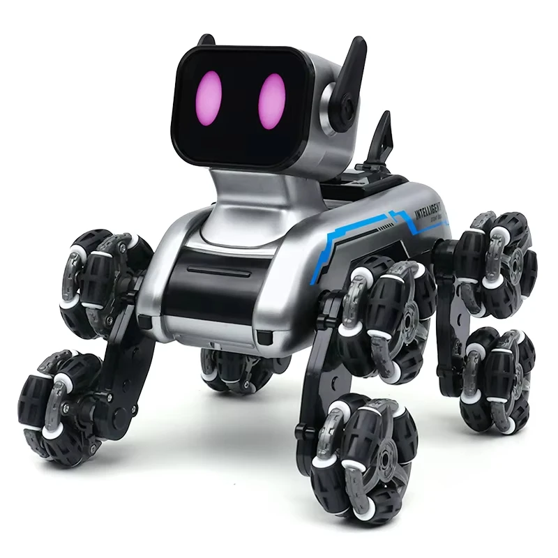 Children's Eight-wheel Stunt Mechanical Robot Dog Remote Control Swinging Arm  8-Wheel Climbing Car Toy Dog Boys Girls Gift 6