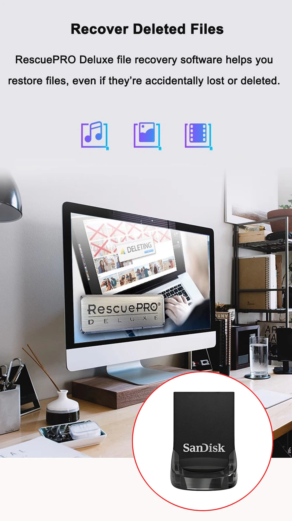 USB Flash Drive SanDisk CZ430 USB3.2 Mini Speed up to 400MB 128GB 64GB 32GB For Laptop TV Car flash drive usb flash drive