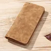 New Men's Wallet Short Frosted Leather Wallet Retro Two Fold Vertical Wallet Youth Korean Multi-Card Wallet 2023 Luxury Wallet 5