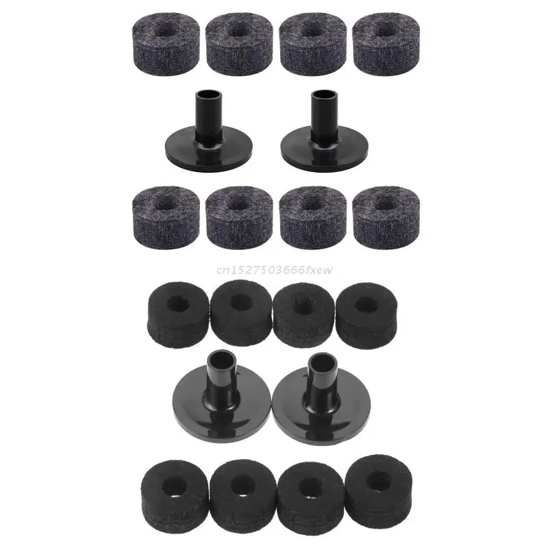 8 Pcs Cymbal Stand Felt Washer Plastic Drum Long Cymbal Sleeves Drum Accessories Drum Percussion Accessories For Drum Kit Support