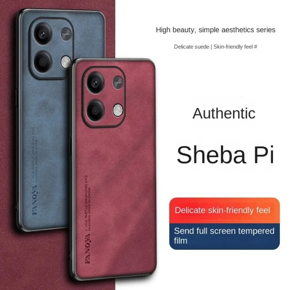 Leather Shockproof Phone Case with MagSafe - Sheepskin Soft Back Cover