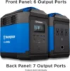 1008Wh 3000 Peak Watt Quick Charge Portable Power Station and Solar Generator Pure Sine Wave AC Outlet Backup Lithium Battery 2