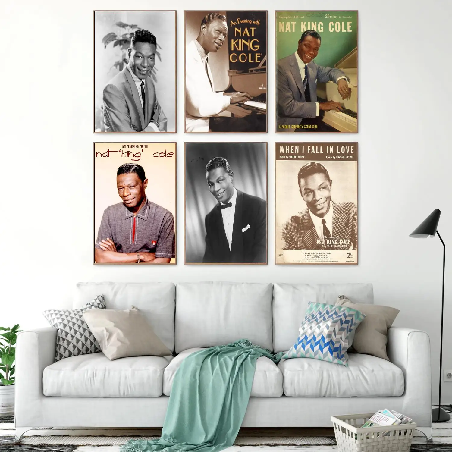 

nat king cole pianist Decoration Art Poster Wall Art Personalized Gift Modern Family bedroom Decor 24x36 Canvas Posters