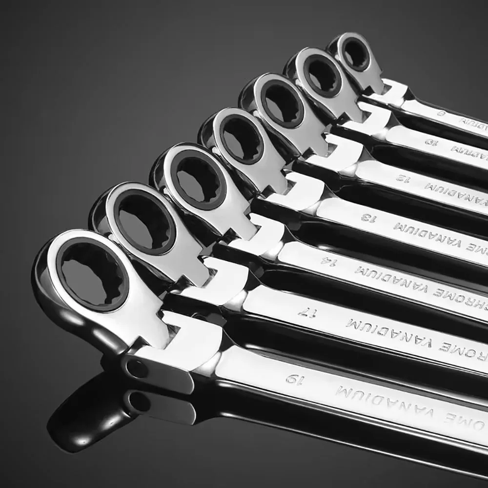 8-22mm Universal 72-Zahn Flexibler Schwenkkopf-Ratschenschlüssel, Metrisches Garagenwerkzeug für Auto- und Hausreparaturen, 1 Stück – Detail 9
