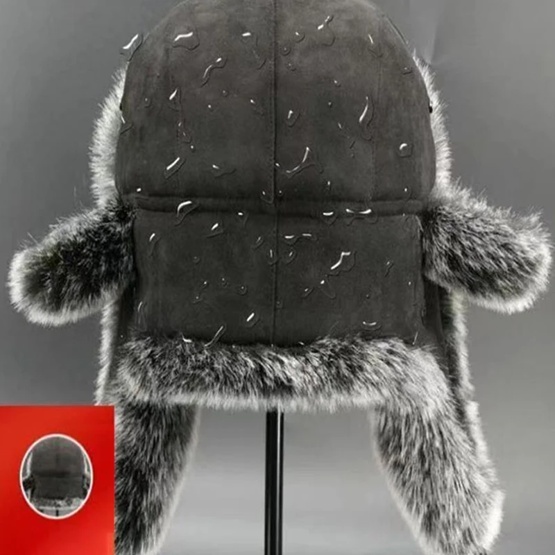 Zima plyš bombardér klobouky pro ženy muži imitace falešný kožich rus ushanka čepice severovýchod čepice unisex teplý sníh kapota earflap klobouky