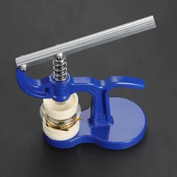 Precision Watch Back Press Tool Kit with 12 Mould Sizes - Essential Accessory for Watch Repair and Maintenance (Blue)