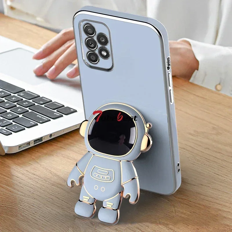 Astronaut Bracket Plating Phone Holder Case