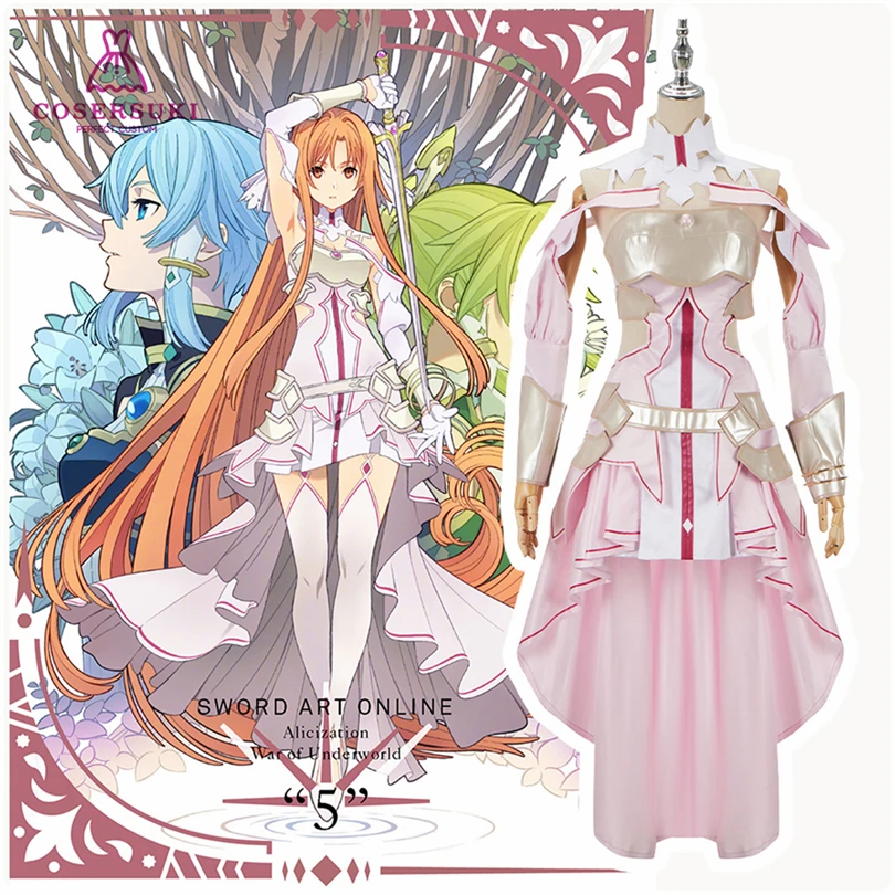 

Sword Art Online - Alicization - War of Underworld Asuna Yuuki Cosplay Costumes Halloween Carnival Costume