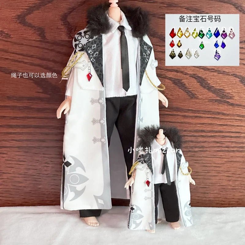 

Anime Genshin Impact Fatui Cicin Mage cloak Ob11 Ob24 Doll Clothes Costume DIY Material Package Do It Yourself Cosplay Prop