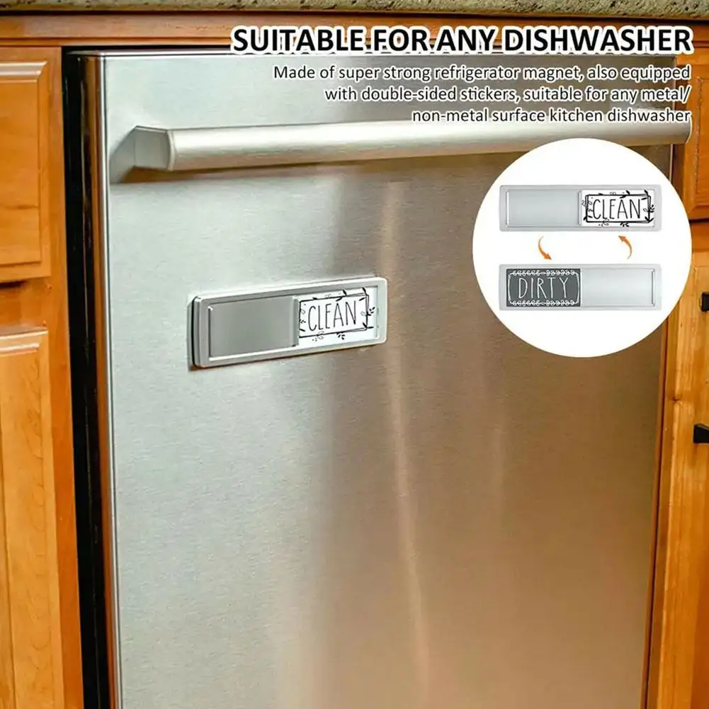 

Mobile Refrigerator Stickers Are Suitable For Dishwasher Magnet Dirty Clean Sign Magnet Sign Acrylic Home Convenient Decora R2J7
