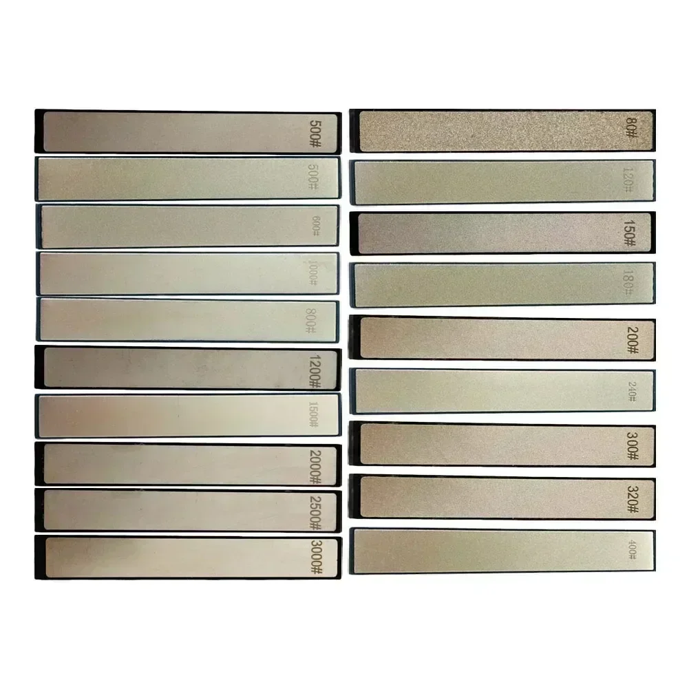 80~3000grit Diamond Whetstone Strip 160*23mm Emery Sharpening Tools Household Fixed Angle Blade Sharpener Kitchen Supply Knife Sharpener Kitchen Knife Sharpener Knife Sharpening Stone Diamond Sharpening Stone
