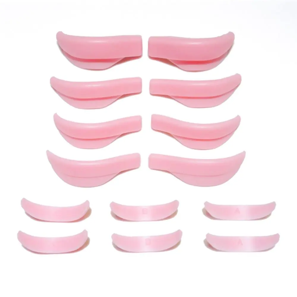 7 Pairs Silicone Eyelash Perm Pad Eyelash Extension Lifting Lashes Rods Shield 3D Eyelash Curler Accessories Applicator Tools