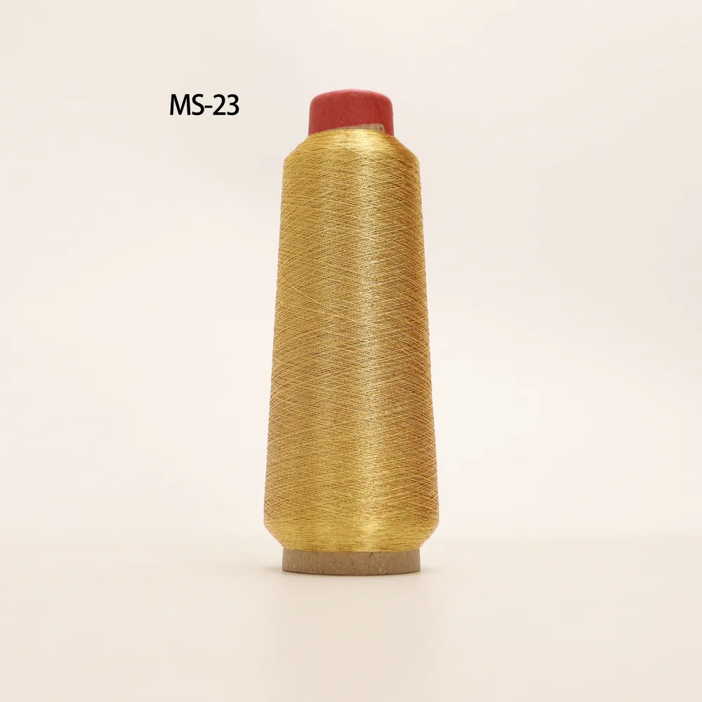 3000M Per Cone Metallic Yarn 150D For Computerized Embroidery Decorative Sewing 25 Shinny Glittery Color Available metallic yarn