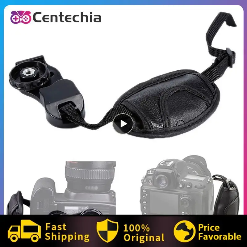 DSLR 카메라용 가죽 핸드 그립 손목 스트랩, 니콘 (블랙) 에 적합