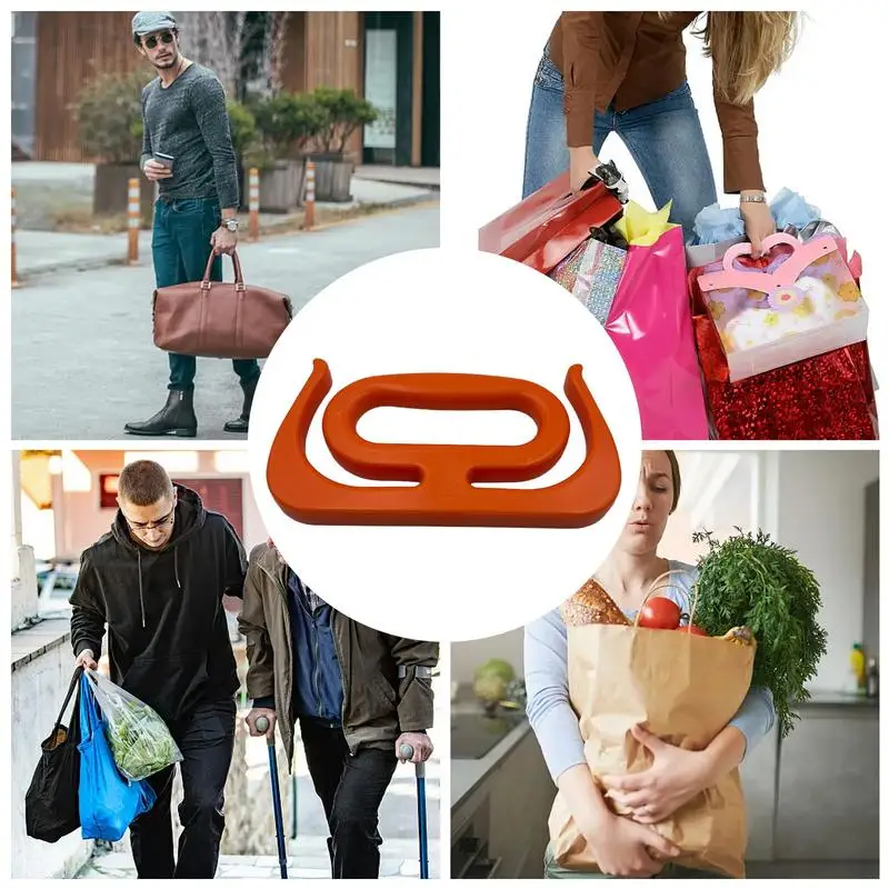1/2 pcs portátil saco de compras transportadora almofada macia aberto múltiplo saco de compras titular alça para ferramentas de compras - AliExpress