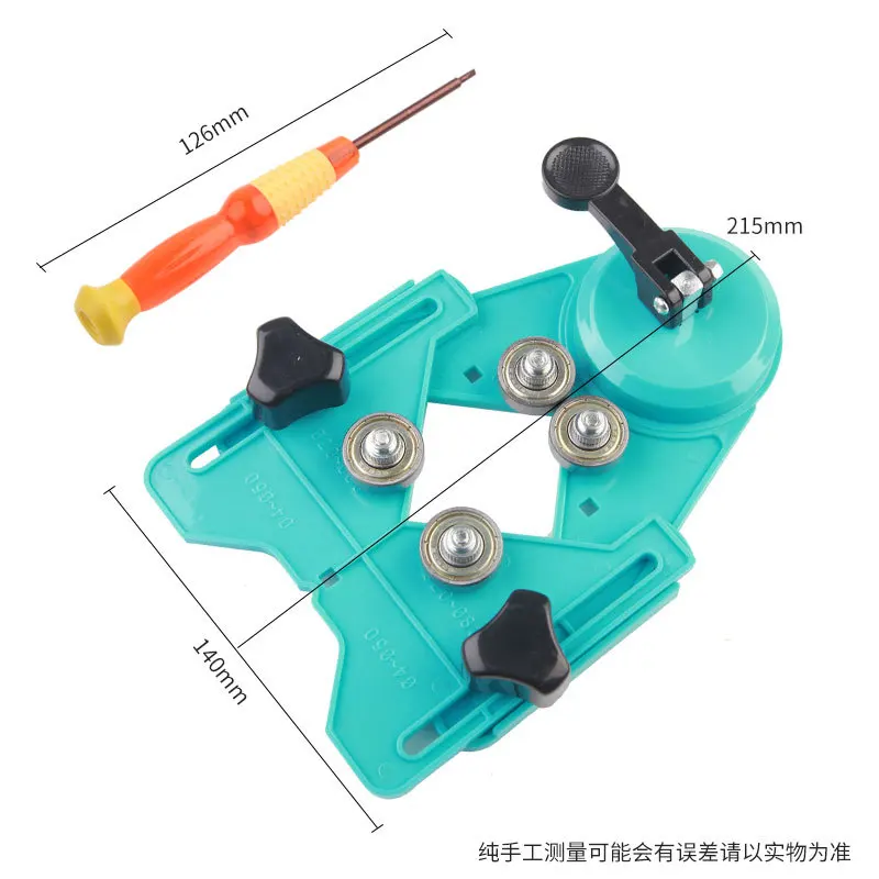 Guida Per Forare Piastrelle E Vetro - Localizzatore Fori Regolabile Con Ventosa - Foto 10