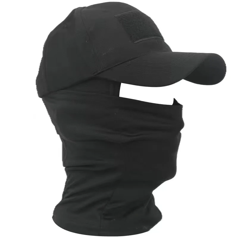 Enhanced Tactical Balaclava Sun Hat Set - Full Face Protection with Camouflage Design