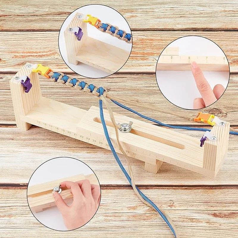 Bracelet Making Kit Comes with Parachute Rope and Adjustable Length Woven DIY Craft Kit with Quick Release Buckle paracord rope,paracord bracelet,paracord bracelet accessories